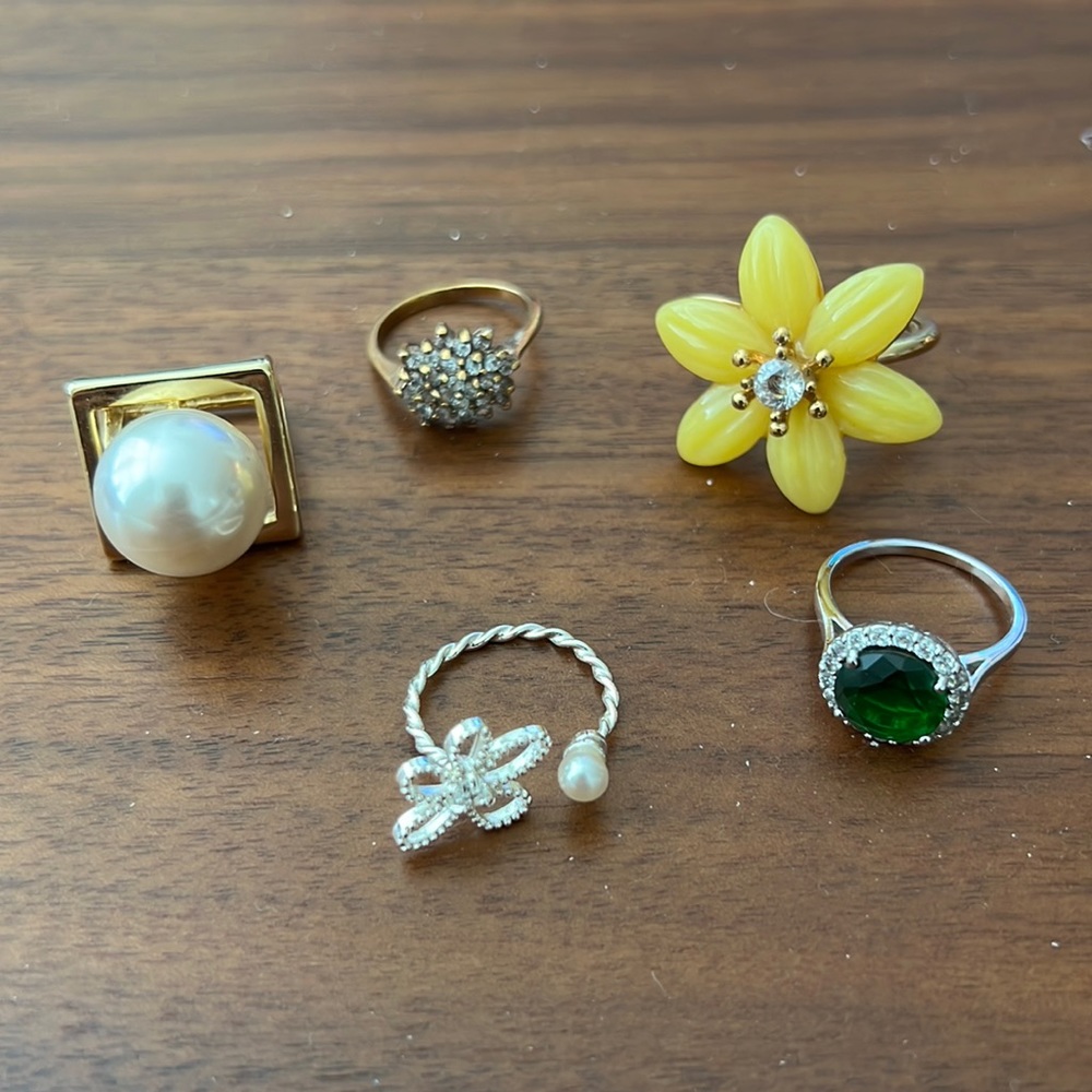 Costume jewelry / rings, incl Kate Spade
